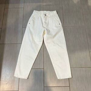 NWOT Zara Boys Baggy White Jeans | Size 11/12